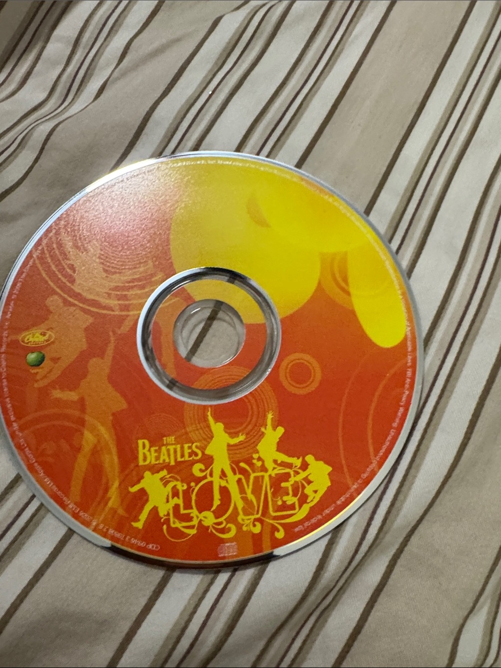 The Beatles CD Disc - Orange & Yellow Gradient